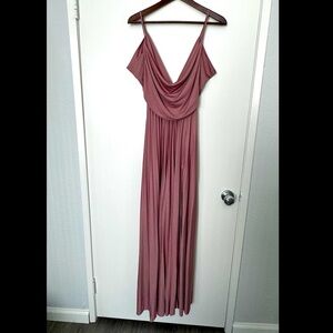 Asos Dusty Pink Bridesmaid Wedding Guest Dress